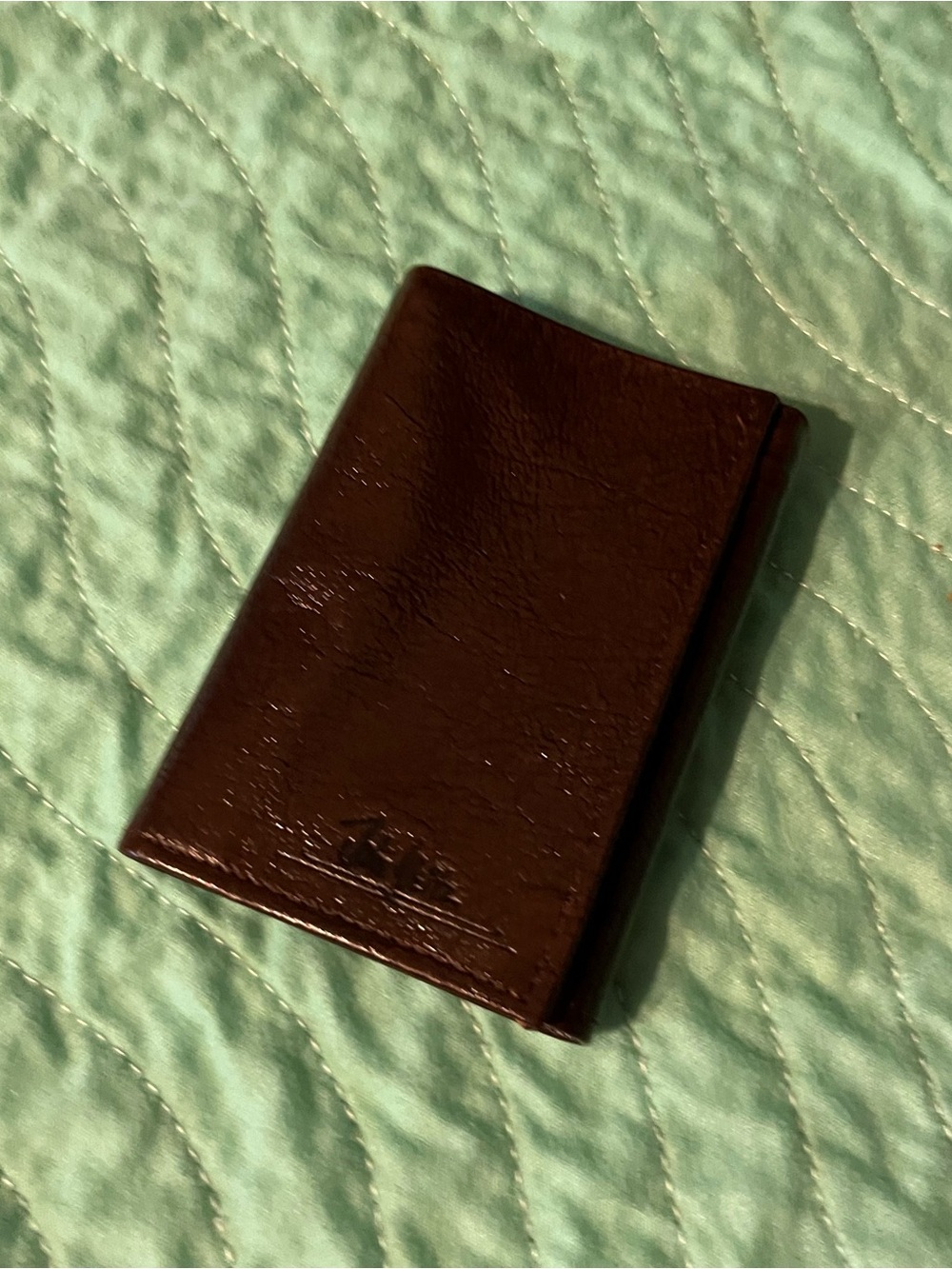 John Weitz brown Leather Tri-fold Wallet